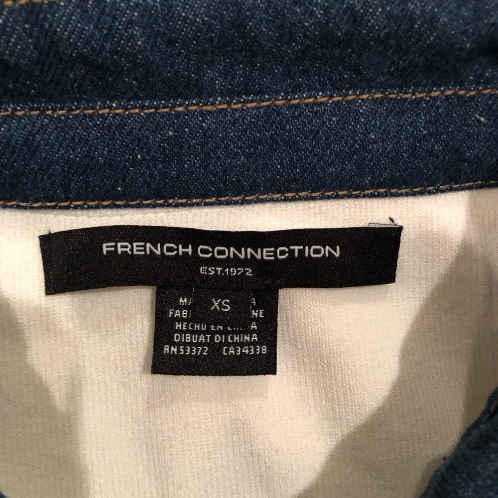 French Connection: Denim Collard Sweater. XS. New without tags! Perfect! - Picture 8 of 9